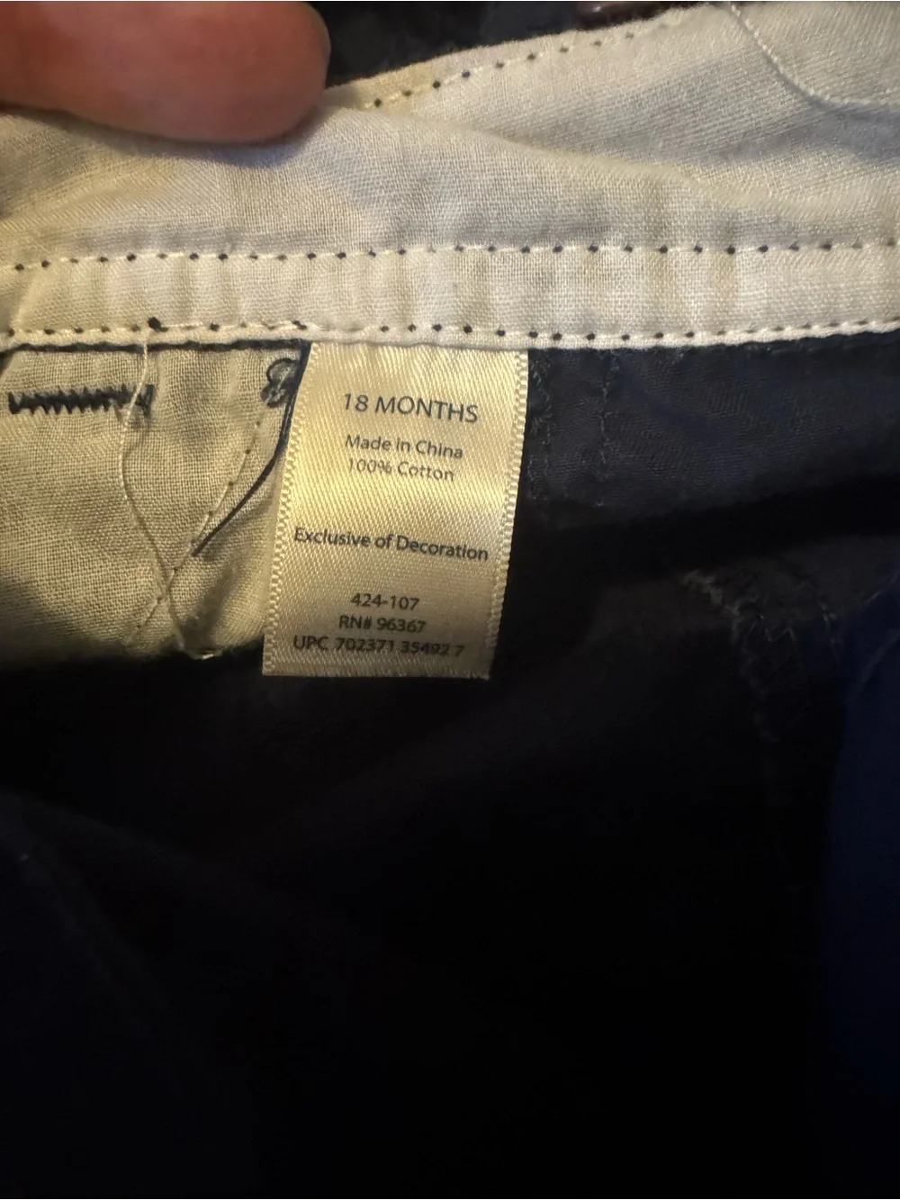 OshKosh B'gosh Navy Short Overalls with Truck Patch 18 months